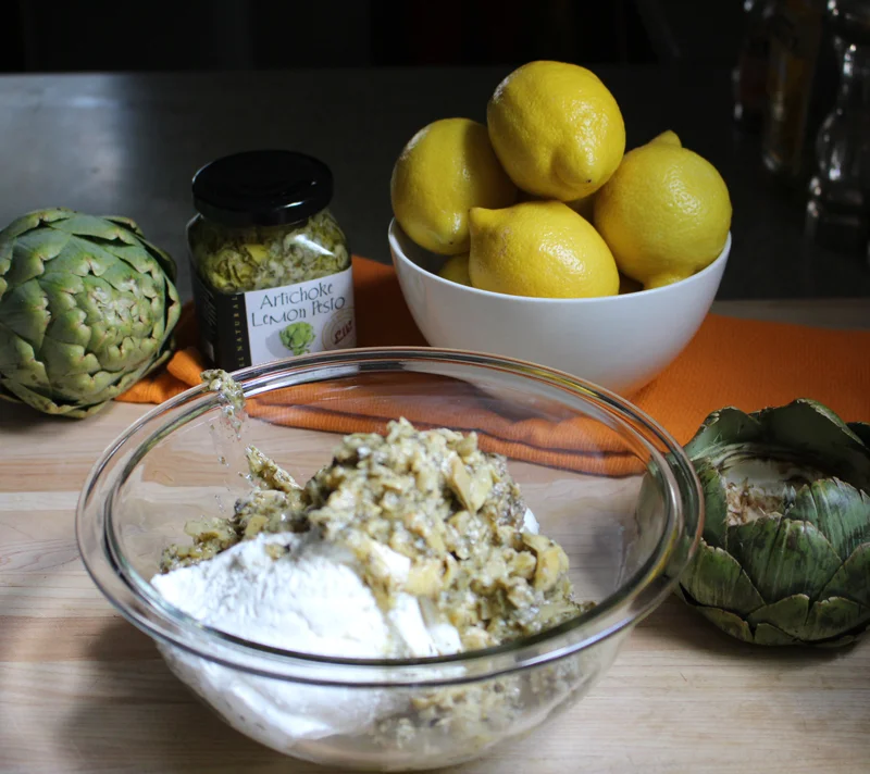 Recipe Artichoke Lemon Pesto Dip in an Artichoke Dipping Bowl — TASTE. SAVOR. SHARE.